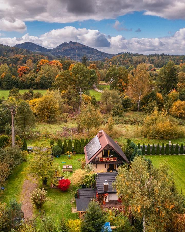 Smyrkowy Dom Z Kominkiem Z Goraca Balia Kolo Karpacza Janowice Wielkie Exterior foto