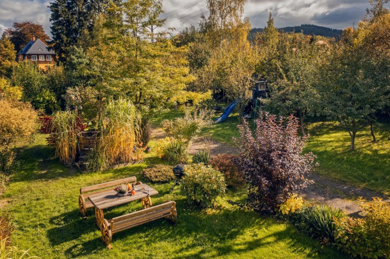 Smyrkowy Dom Z Kominkiem Z Goraca Balia Kolo Karpacza Janowice Wielkie Exterior foto